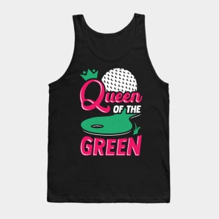Queen Of The Green Golfing Girl Gift Tank Top